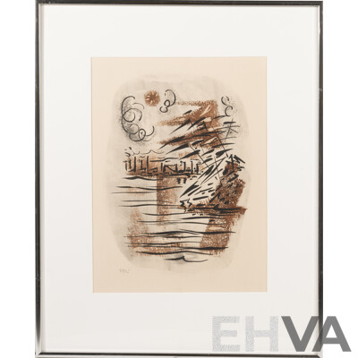 André Masson, (20th Century, French, 1896-1987), From the Series Les Conquerants I, Etching on Du Marais Paper, Hand Editioned 87 of 165, 51.5 X 41 Cm (frame)
