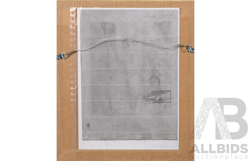 (In the Manner Of) Andy Warhol, (20th Century, American, 1928-1987), Body, Coloured Pigment on Paper, 34 x 29 cm (frame)