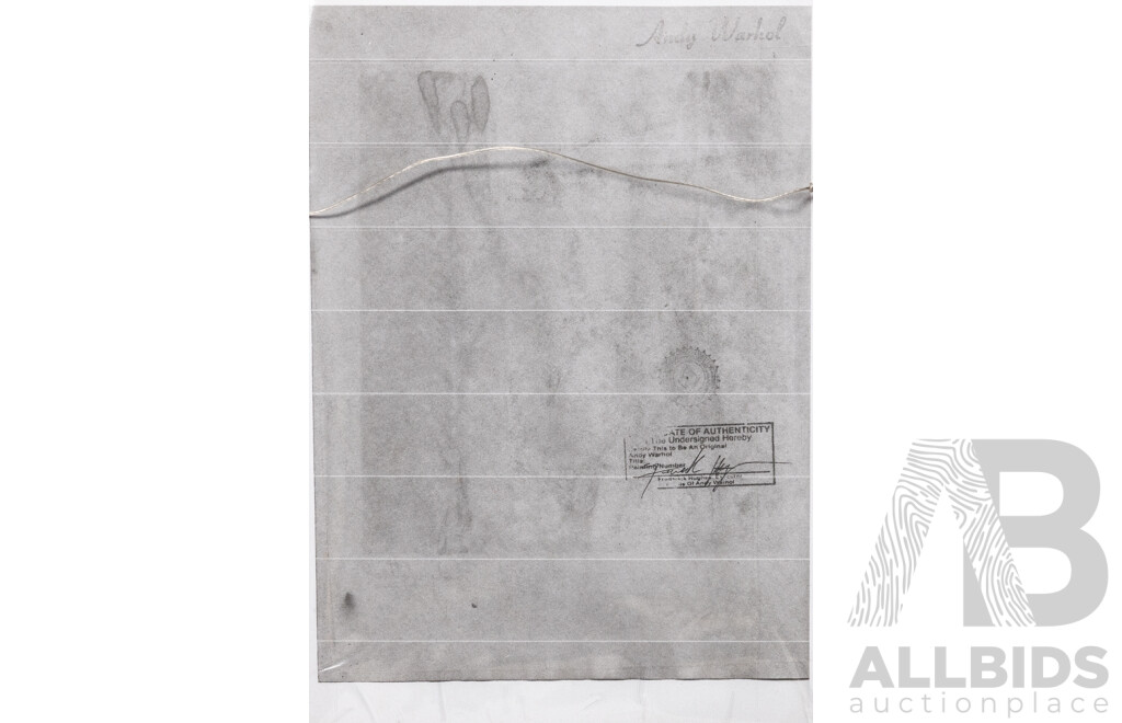 (In the Manner Of) Andy Warhol, (20th Century, American, 1928-1987), Body, Coloured Pigment on Paper, 34 x 29 cm (frame)