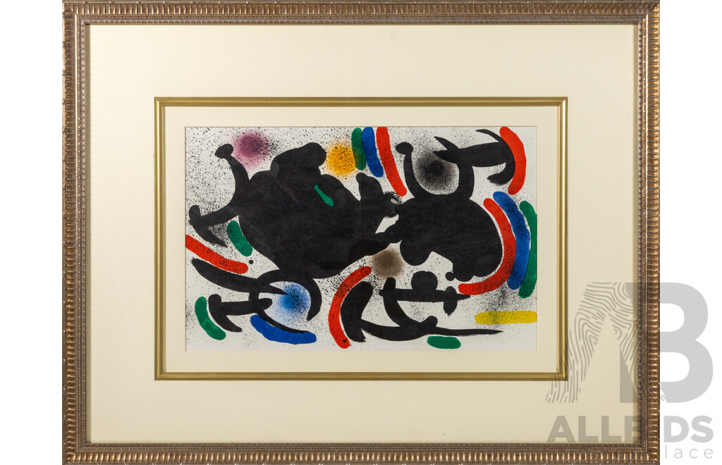 Joan Miro (20th Century, Spanish, 1893-1983), Joan Miro Lithographe I (1972), Lithograph, 64 x 82 cm (frame)