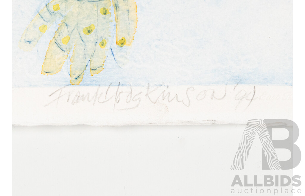 Franklin Hodgkinson AM, (20th Century, Australian, 1919-2001), Great Barrier Reef (1994), Limited Edition Series Etching in Coloured Inks, From One Plate Handcoloured in Watercolour, 54 x 63 cm (image)