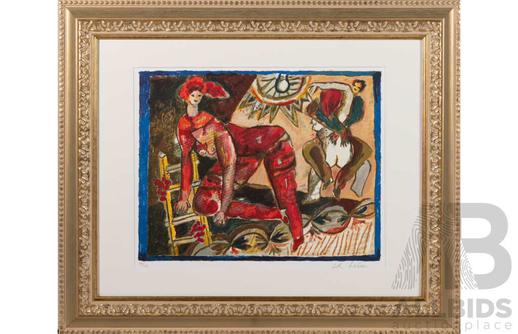 Théo Tobiasse, (20th Century, Israeli-French, 1927-2012), The Song Suite [Le Cantique Des Cantiques XV, 2009], Limited Edition Lithograph,  52 x 62 cm (frame)