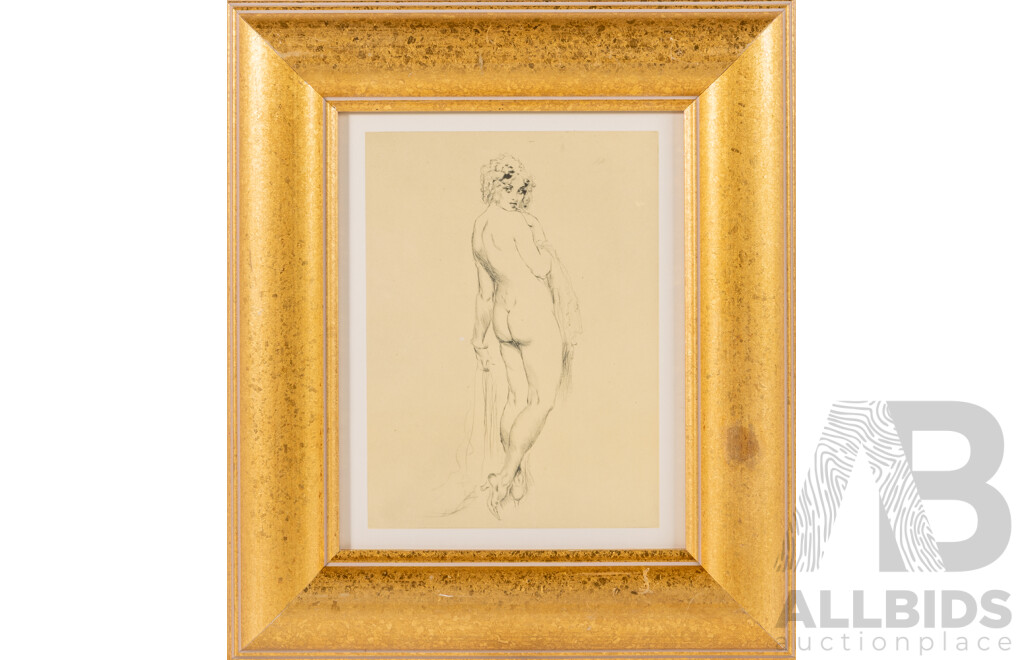 Norman Lindsay, (Late 19th/20th Centuries, Australian, 1879-1969), Yes No, Book Plate After the Original Etching, 37 x 32 cm (frame)