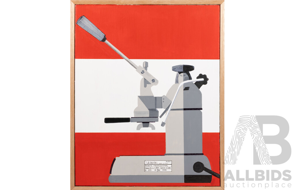 John Kelly, (20th Century, Australian, 1965-), Modello 1, Acrylic on Canvas, Framed by Artist, 53.5 x 43.5 cm (frame)