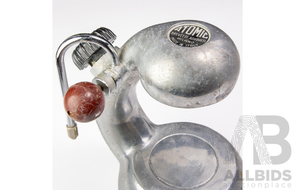 Mid Century Italian Atomic Brevetti Robbiati Milano Coffee Machine with Jug, Basket and Three Filters