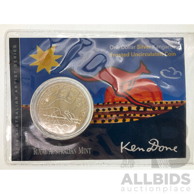 Australian 2009 Silver Frosted UNC Coin, Ken Done .999