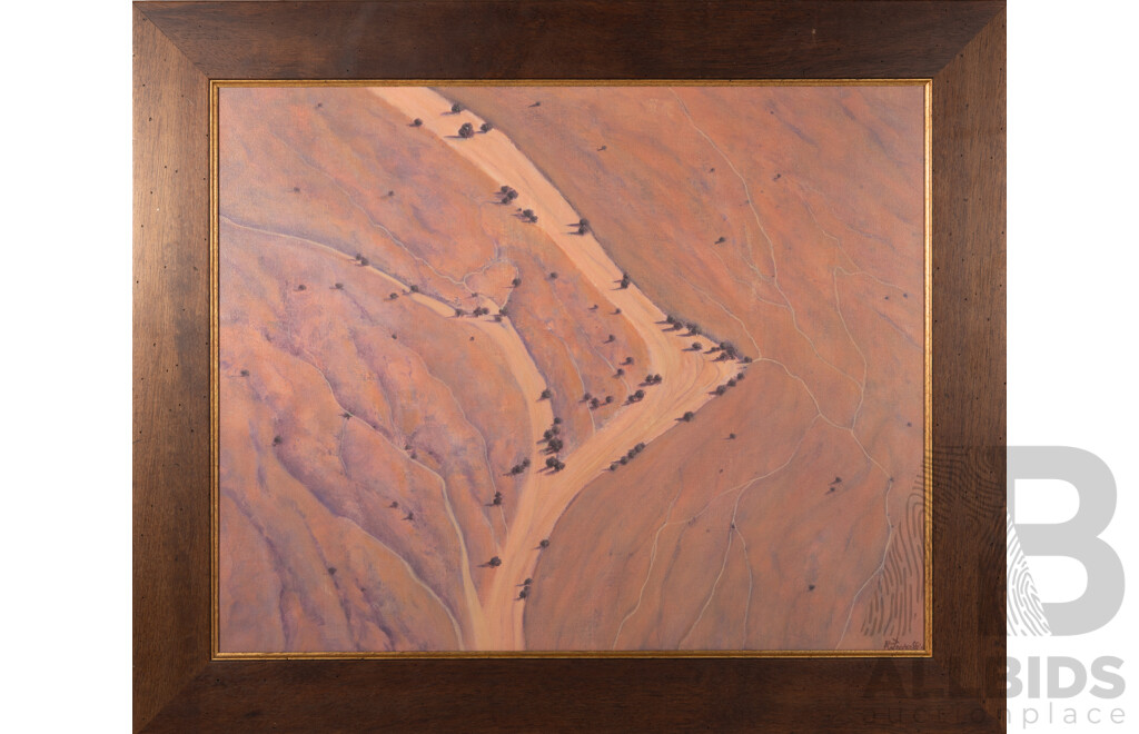 Albert Woodroffe, (20th Century, Australian, 1948-2022), Empty Artery, Oil on Canvas, 59 x 74 cm (image)