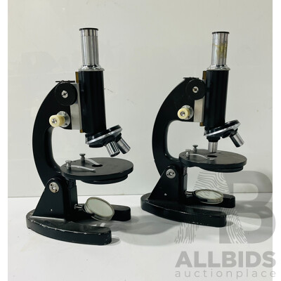 Pair of Microscopes (brand Unknown)