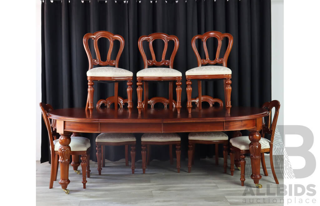 Reproduction Mahogany Nine Piece Dining Suite