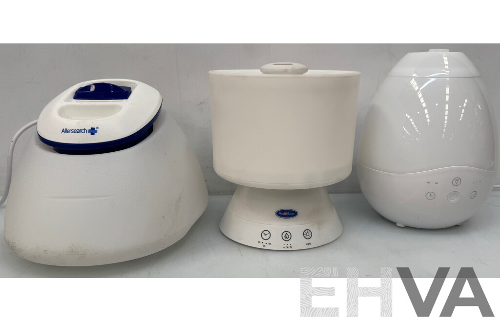 Vapour Mist Humidifiers - Lot of 3