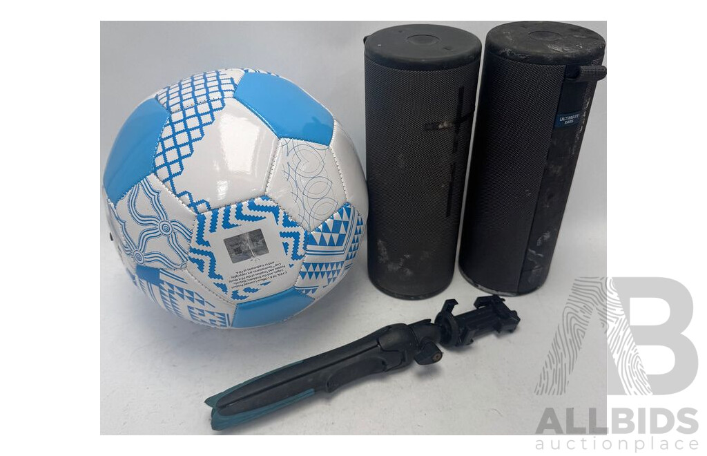 Bluetooth Speakers, Soccer Ball and Selfie Stick