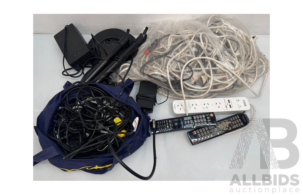 Assorted Lot of Cables and Power Supplies