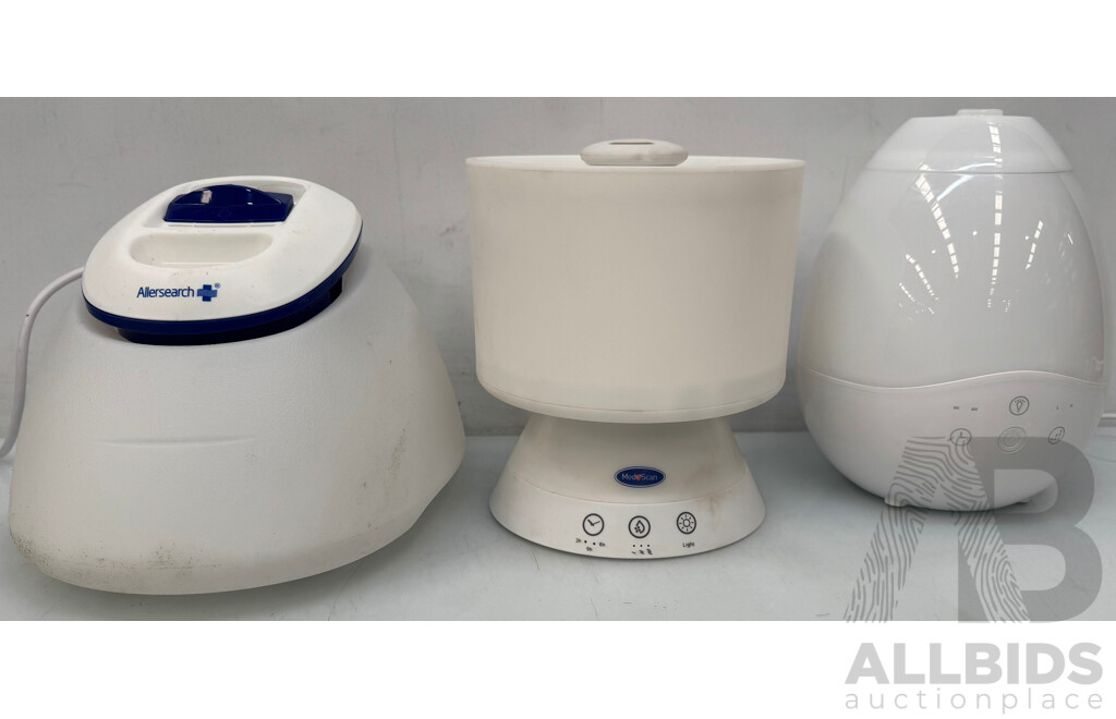 Vapour Mist Humidifiers - Lot of 3