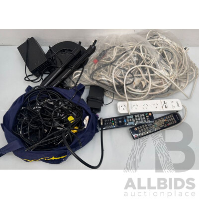 Assorted Lot of Cables and Power Supplies