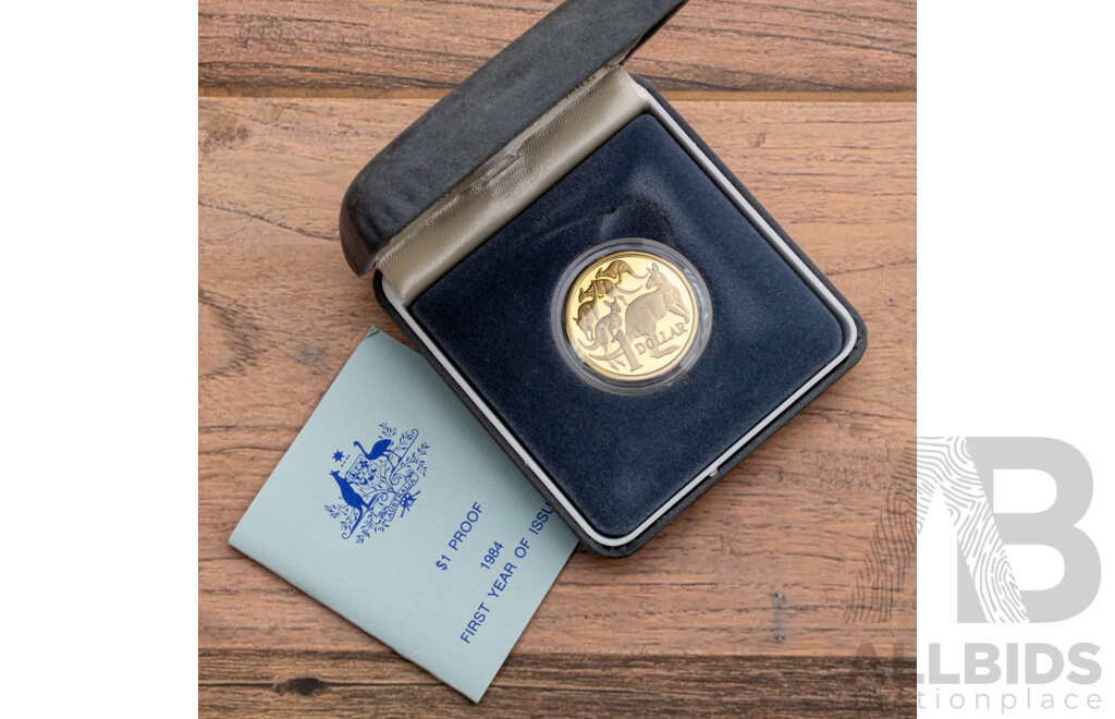 Australian 1984 Proof One Dollar Coin, First Year Issue