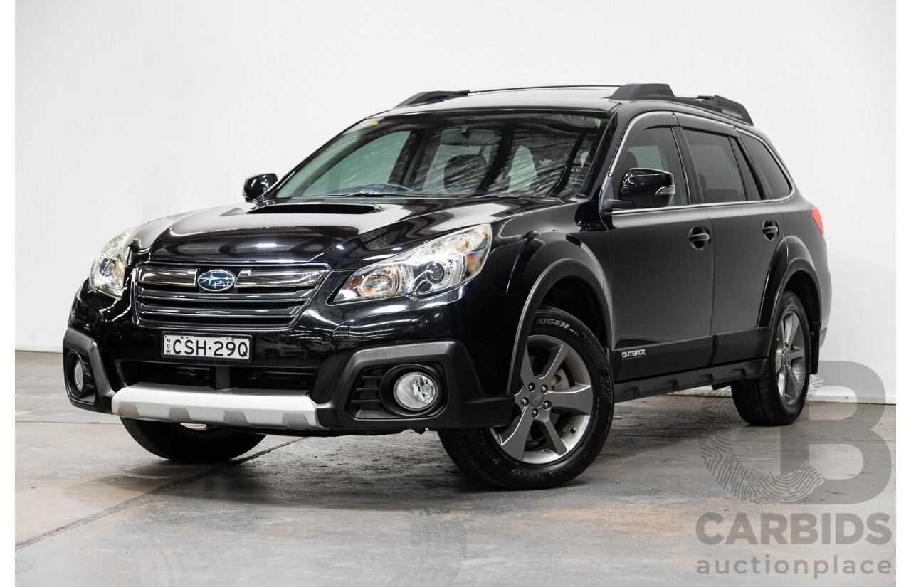 3/2014 Subaru Outback 2.0D (AWD) Premium MY14 4d Wagon Black Turbo Diesel 2.0L