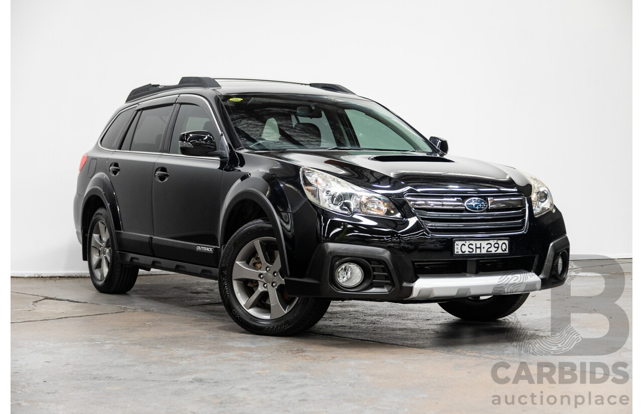 3/2014 Subaru Outback 2.0D (AWD) Premium MY14 4d Wagon Black Turbo Diesel 2.0L