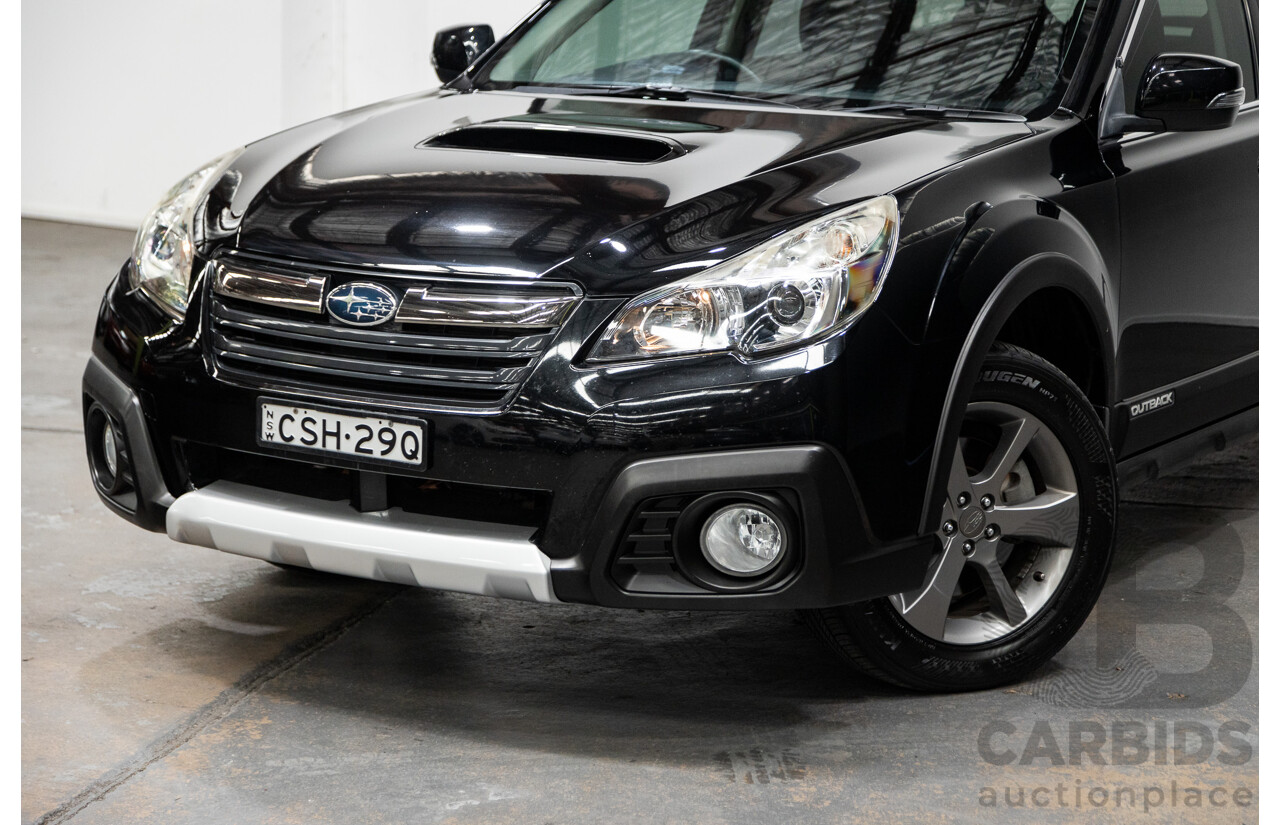 3/2014 Subaru Outback 2.0D (AWD) Premium MY14 4d Wagon Black Turbo Diesel 2.0L