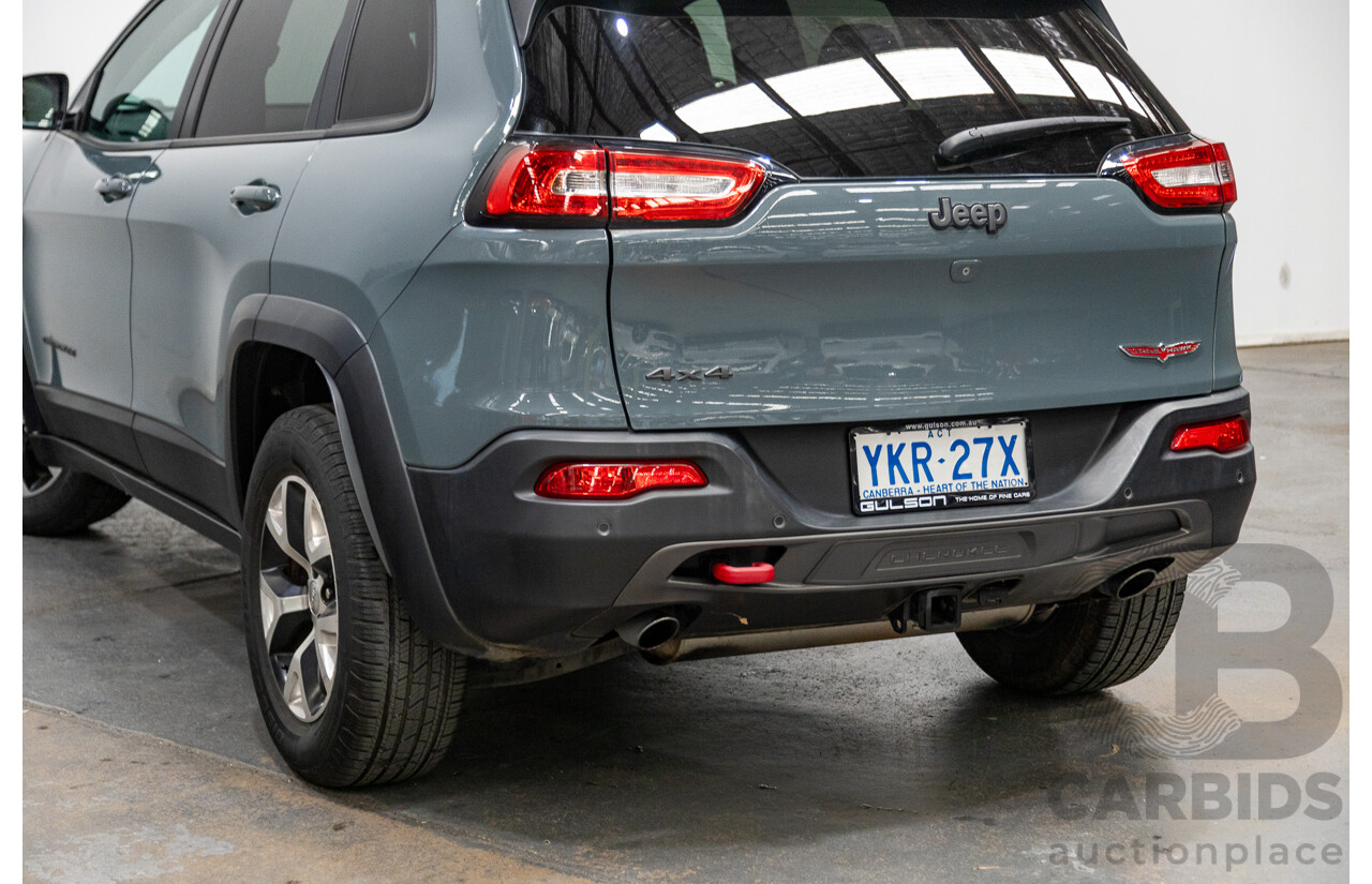 5/2015 Jeep Cherokee Trailhawk (4x4) KL MY15 4d Wagon Rhino Grey