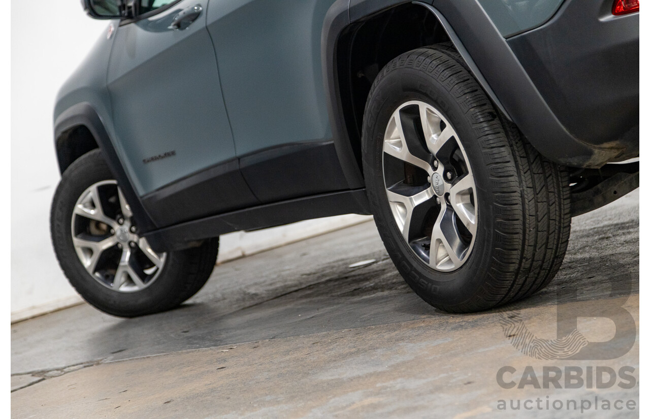 5/2015 Jeep Cherokee Trailhawk (4x4) KL MY15 4d Wagon Rhino Grey