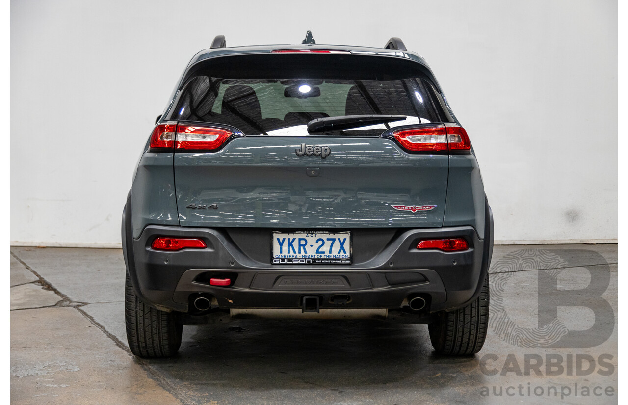5/2015 Jeep Cherokee Trailhawk (4x4) KL MY15 4d Wagon Rhino Grey