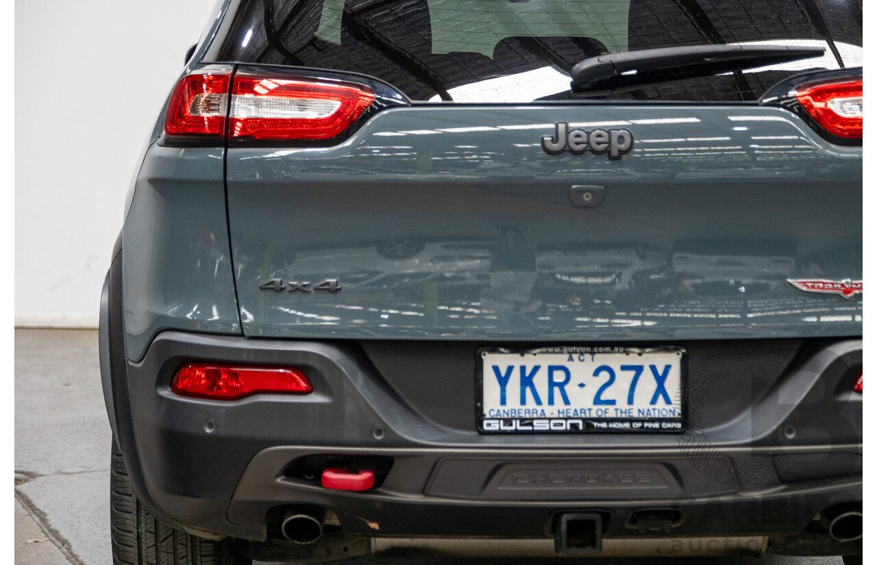 5/2015 Jeep Cherokee Trailhawk (4x4) KL MY15 4d Wagon Rhino Grey