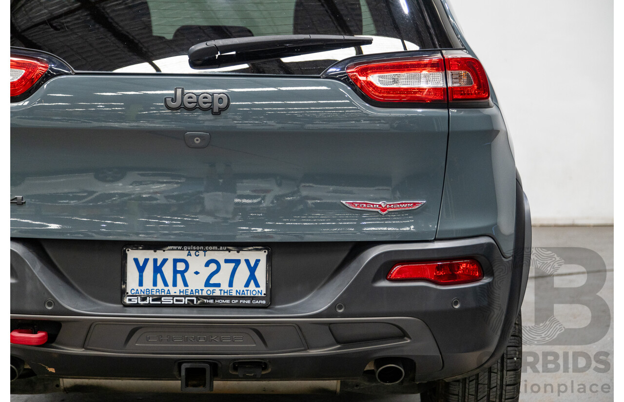 5/2015 Jeep Cherokee Trailhawk (4x4) KL MY15 4d Wagon Rhino Grey