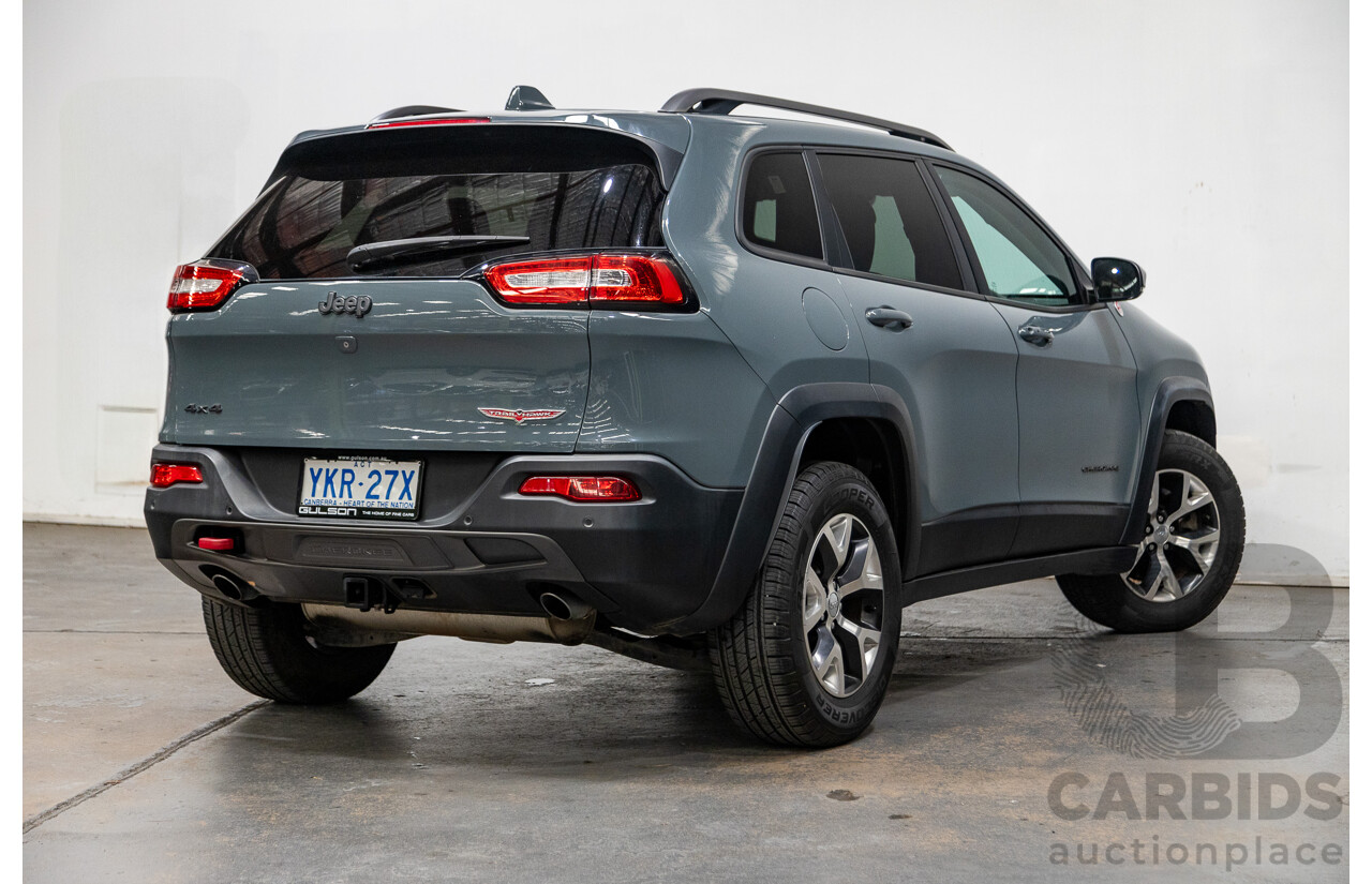 5/2015 Jeep Cherokee Trailhawk (4x4) KL MY15 4d Wagon Rhino Grey