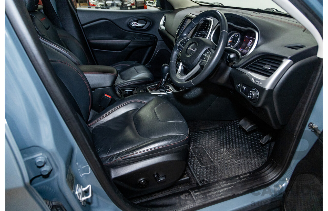 5/2015 Jeep Cherokee Trailhawk (4x4) KL MY15 4d Wagon Rhino Grey