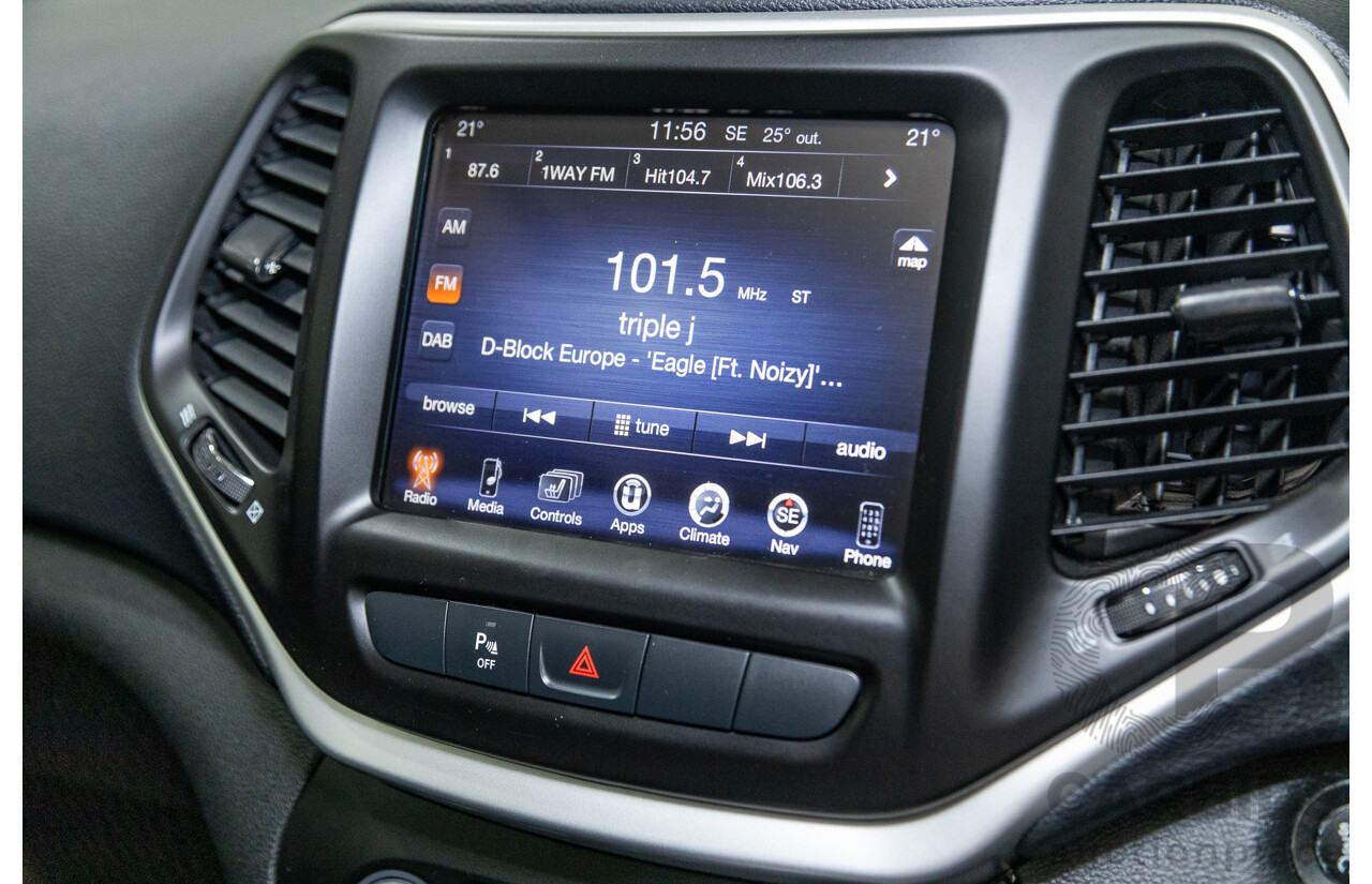 5/2015 Jeep Cherokee Trailhawk (4x4) KL MY15 4d Wagon Rhino Grey