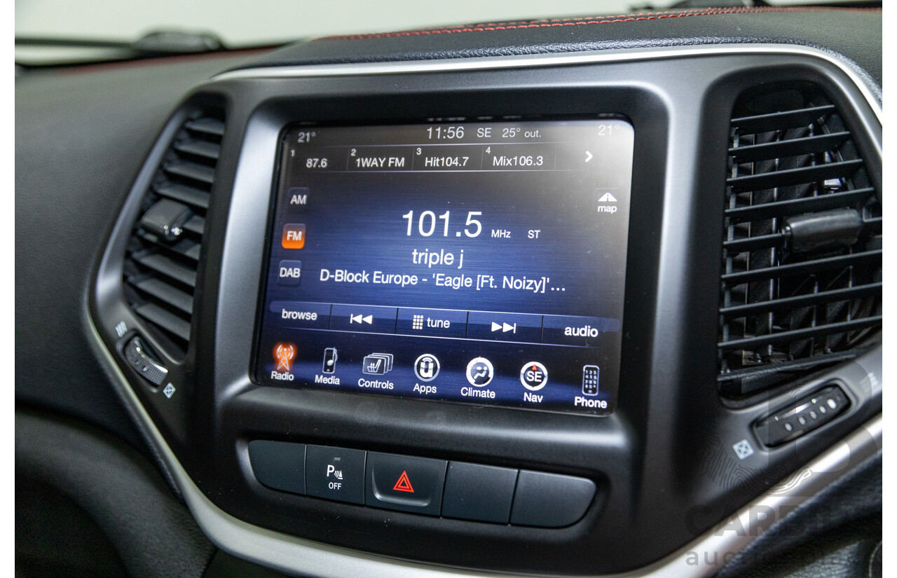 5/2015 Jeep Cherokee Trailhawk (4x4) KL MY15 4d Wagon Rhino Grey