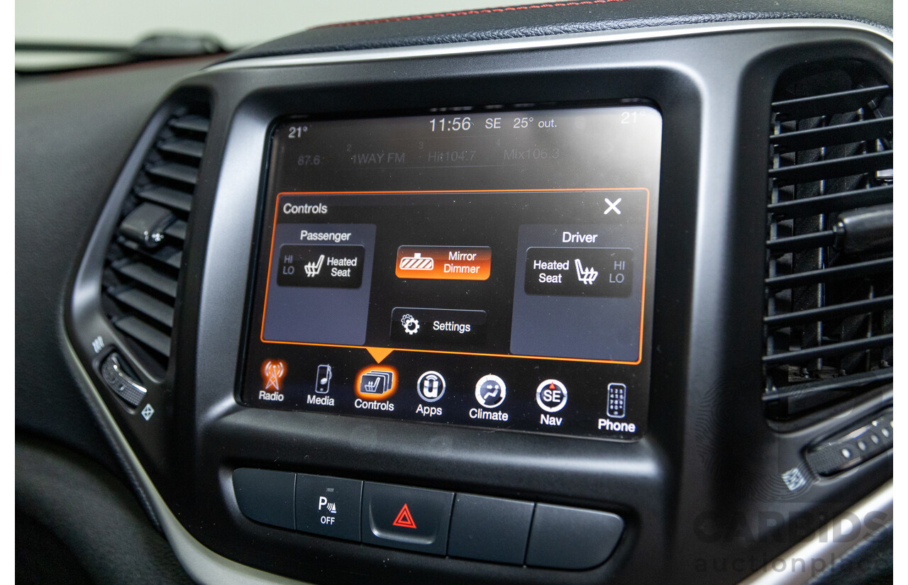 5/2015 Jeep Cherokee Trailhawk (4x4) KL MY15 4d Wagon Rhino Grey