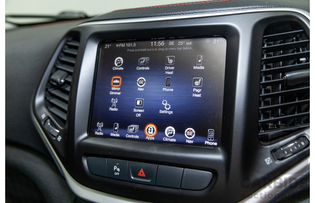 5/2015 Jeep Cherokee Trailhawk (4x4) KL MY15 4d Wagon Rhino Grey