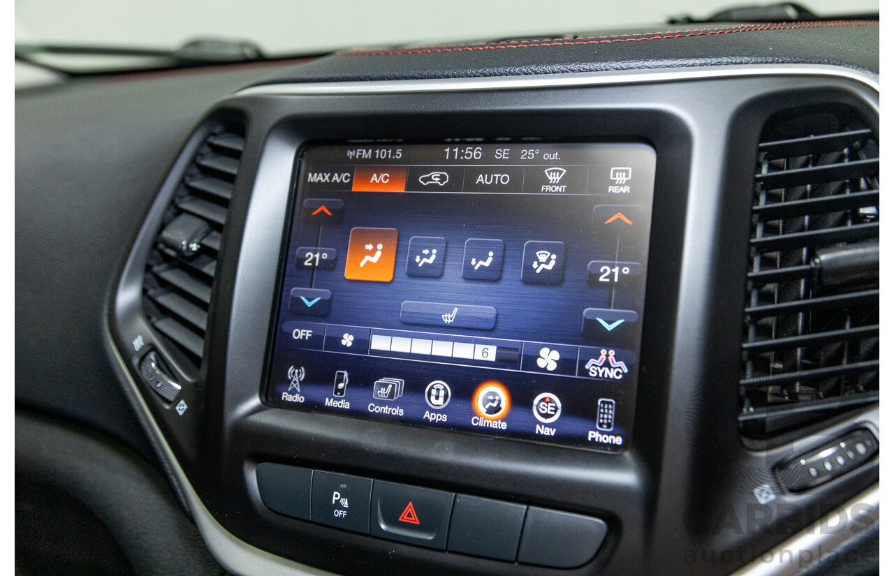 5/2015 Jeep Cherokee Trailhawk (4x4) KL MY15 4d Wagon Rhino Grey