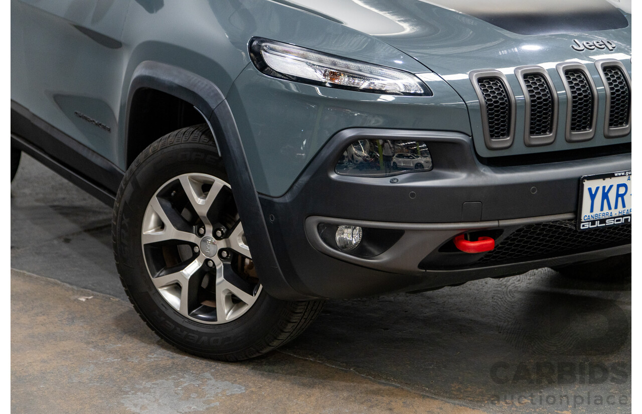 5/2015 Jeep Cherokee Trailhawk (4x4) KL MY15 4d Wagon Rhino Grey