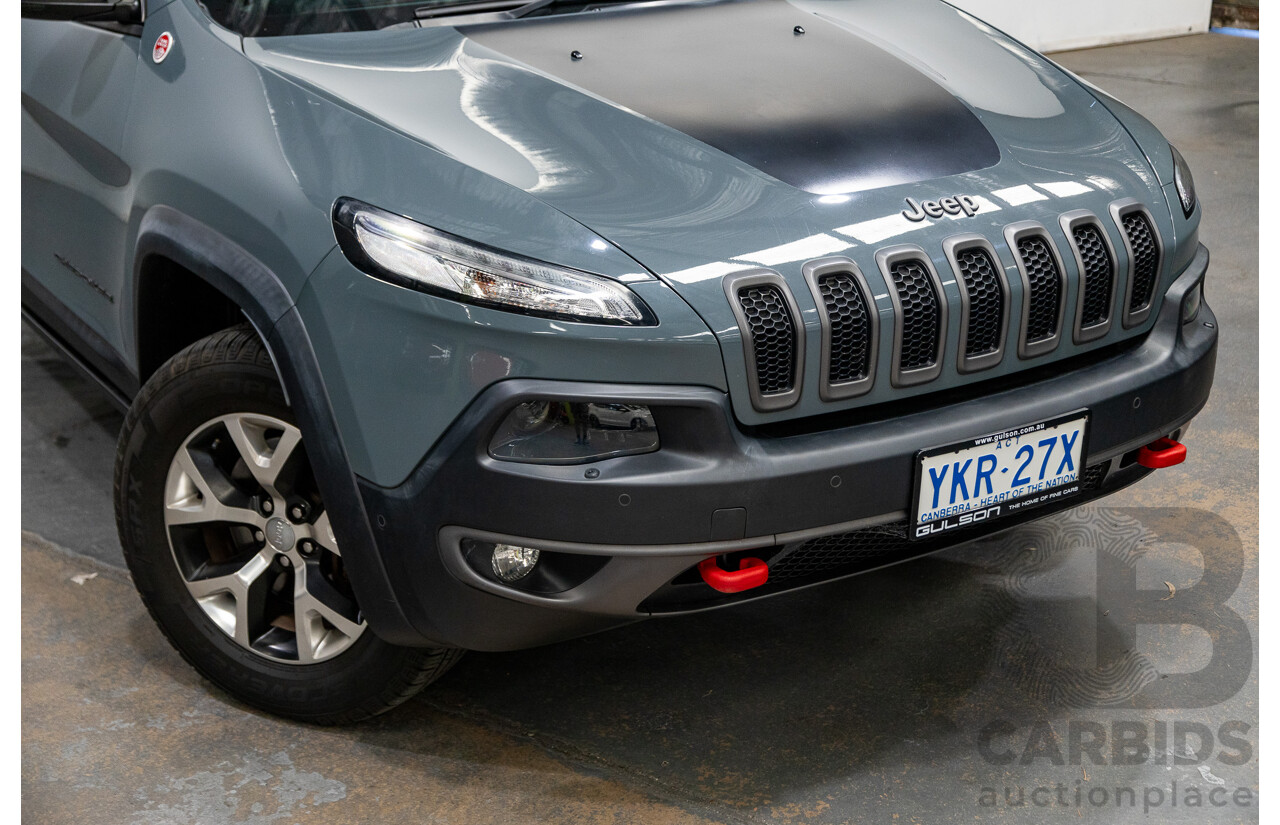 5/2015 Jeep Cherokee Trailhawk (4x4) KL MY15 4d Wagon Rhino Grey