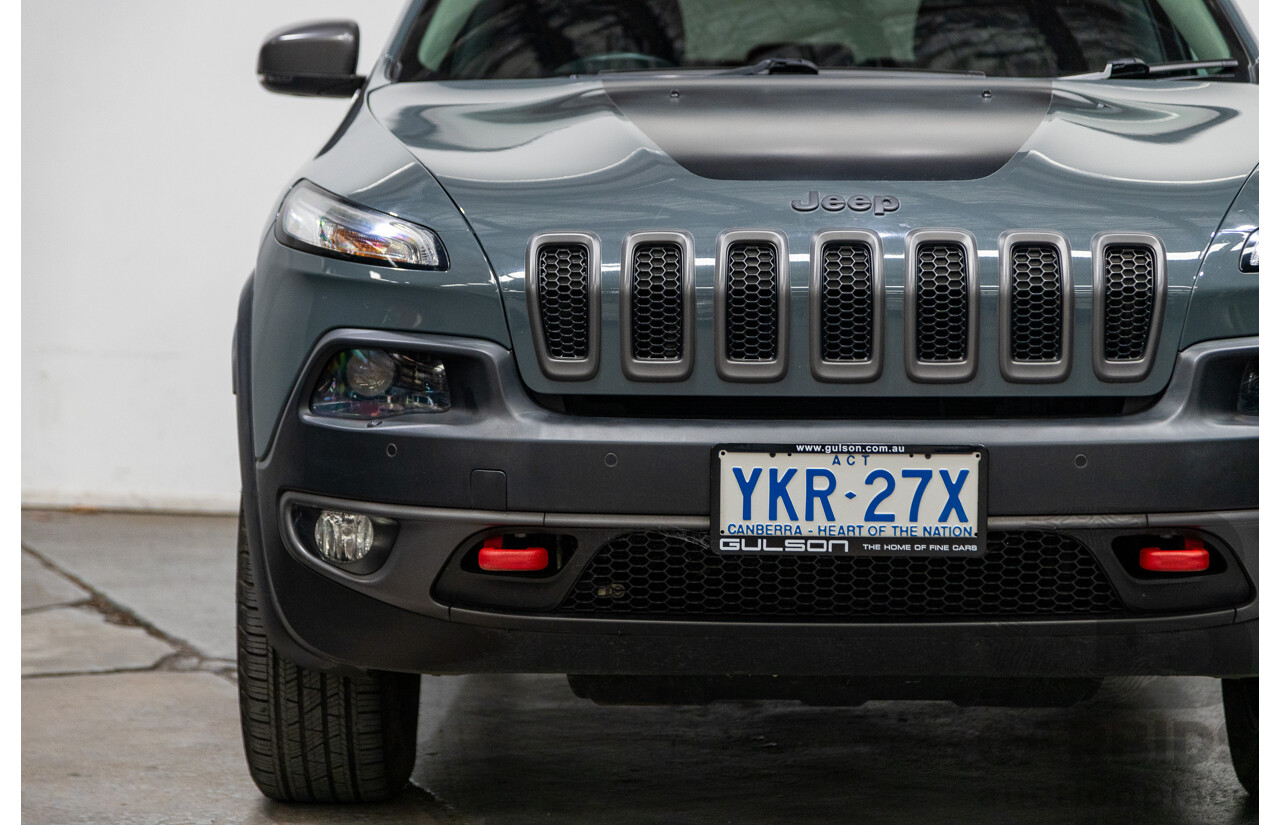5/2015 Jeep Cherokee Trailhawk (4x4) KL MY15 4d Wagon Rhino Grey