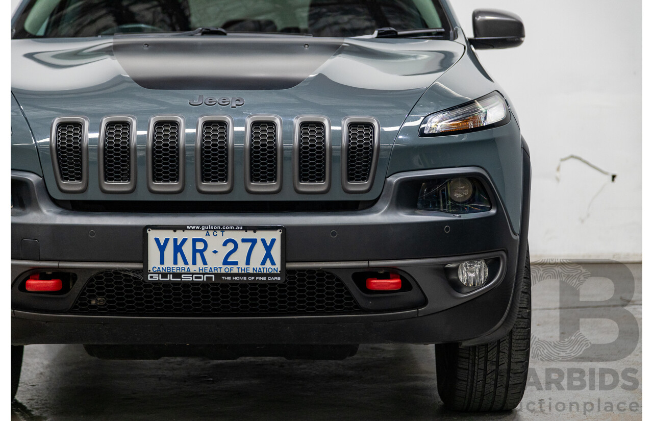 5/2015 Jeep Cherokee Trailhawk (4x4) KL MY15 4d Wagon Rhino Grey