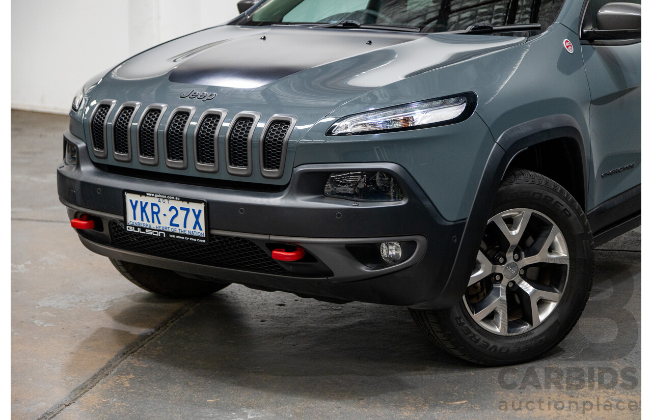 5/2015 Jeep Cherokee Trailhawk (4x4) KL MY15 4d Wagon Rhino Grey