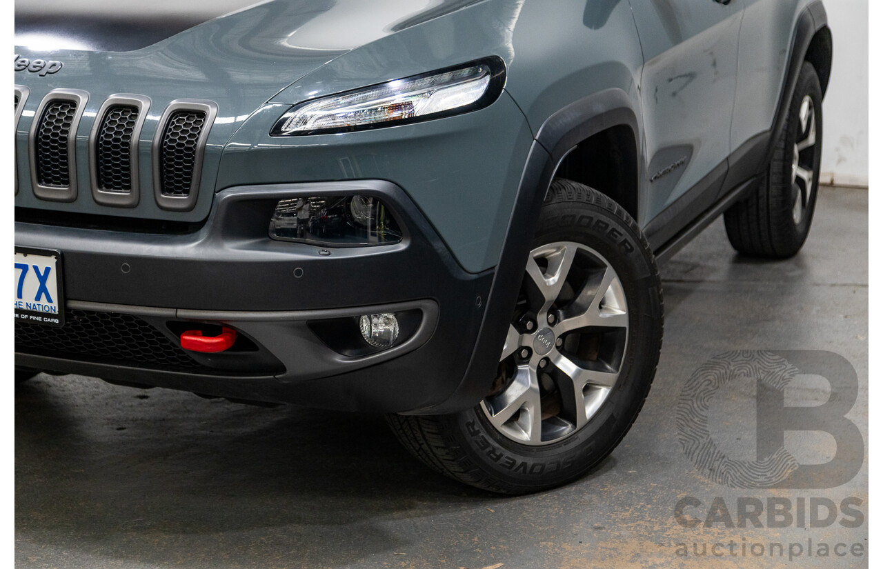 5/2015 Jeep Cherokee Trailhawk (4x4) KL MY15 4d Wagon Rhino Grey