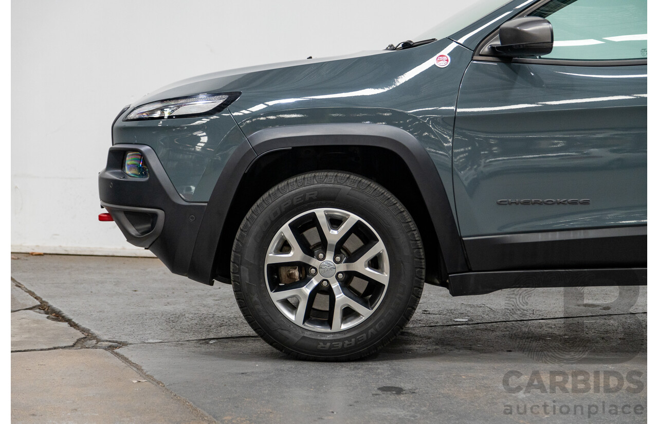 5/2015 Jeep Cherokee Trailhawk (4x4) KL MY15 4d Wagon Rhino Grey
