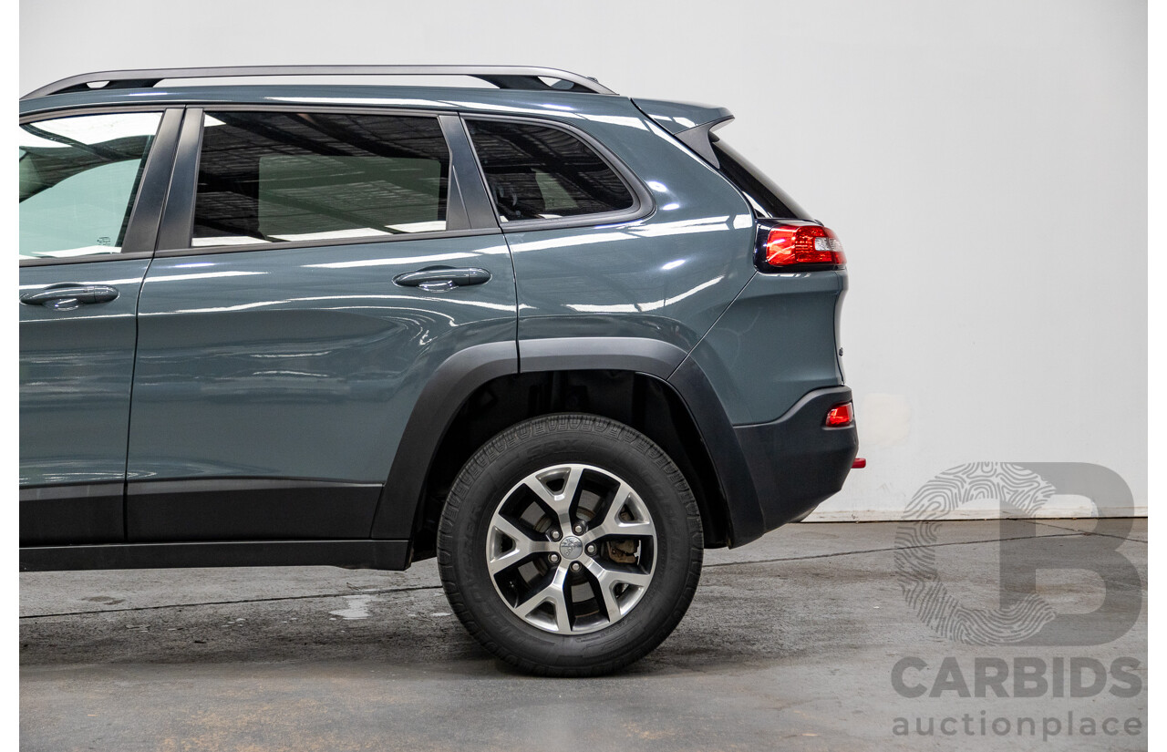 5/2015 Jeep Cherokee Trailhawk (4x4) KL MY15 4d Wagon Rhino Grey