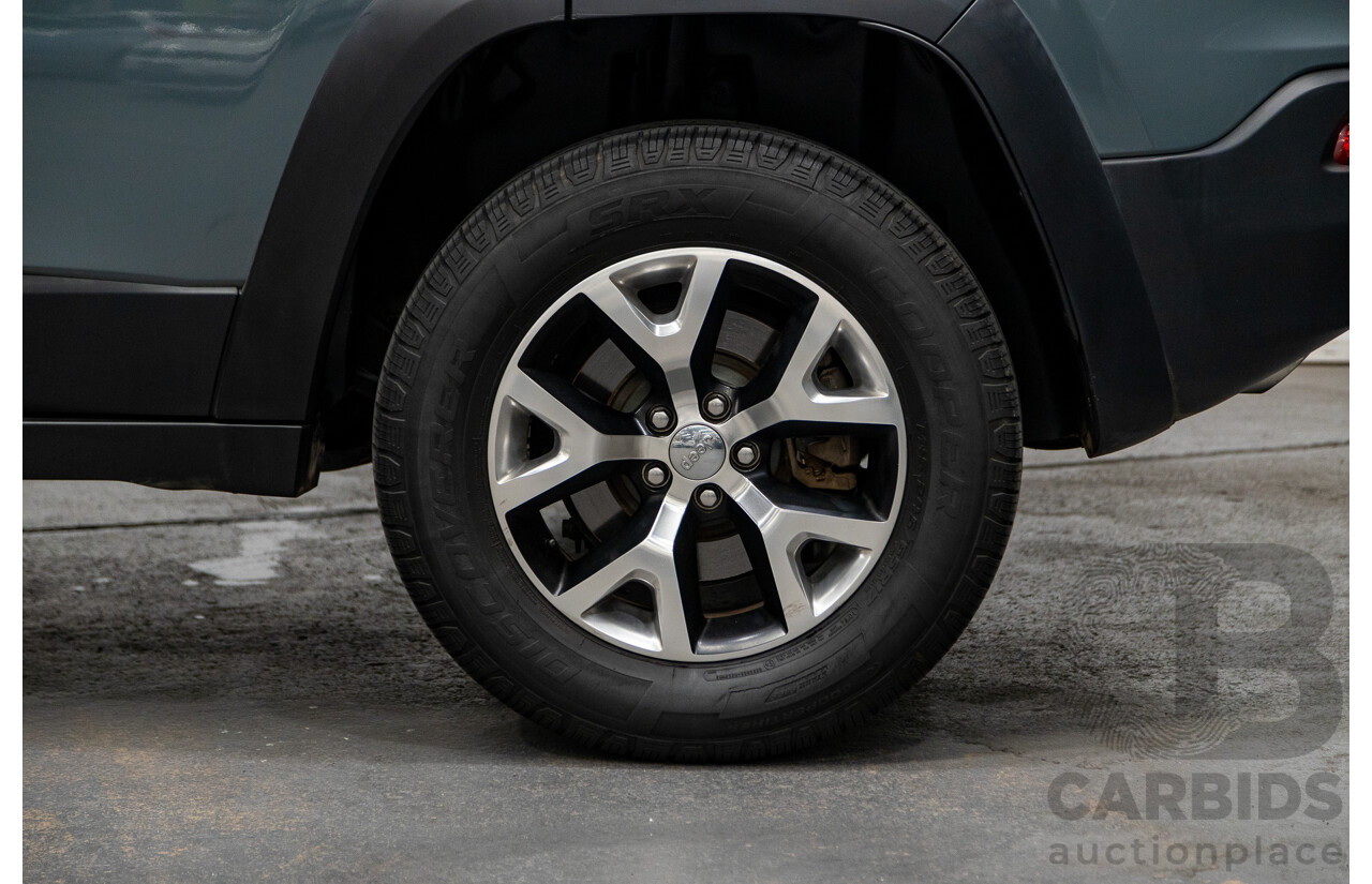 5/2015 Jeep Cherokee Trailhawk (4x4) KL MY15 4d Wagon Rhino Grey