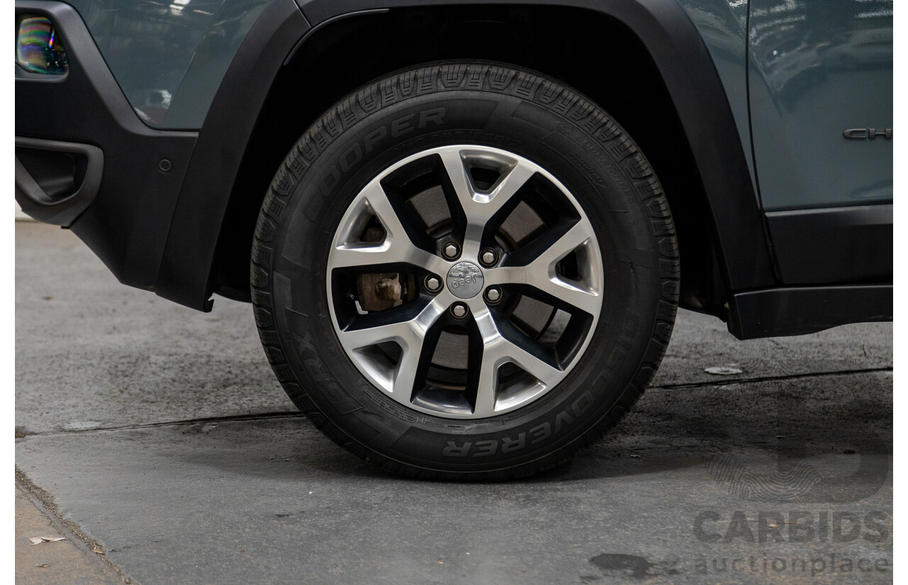 5/2015 Jeep Cherokee Trailhawk (4x4) KL MY15 4d Wagon Rhino Grey