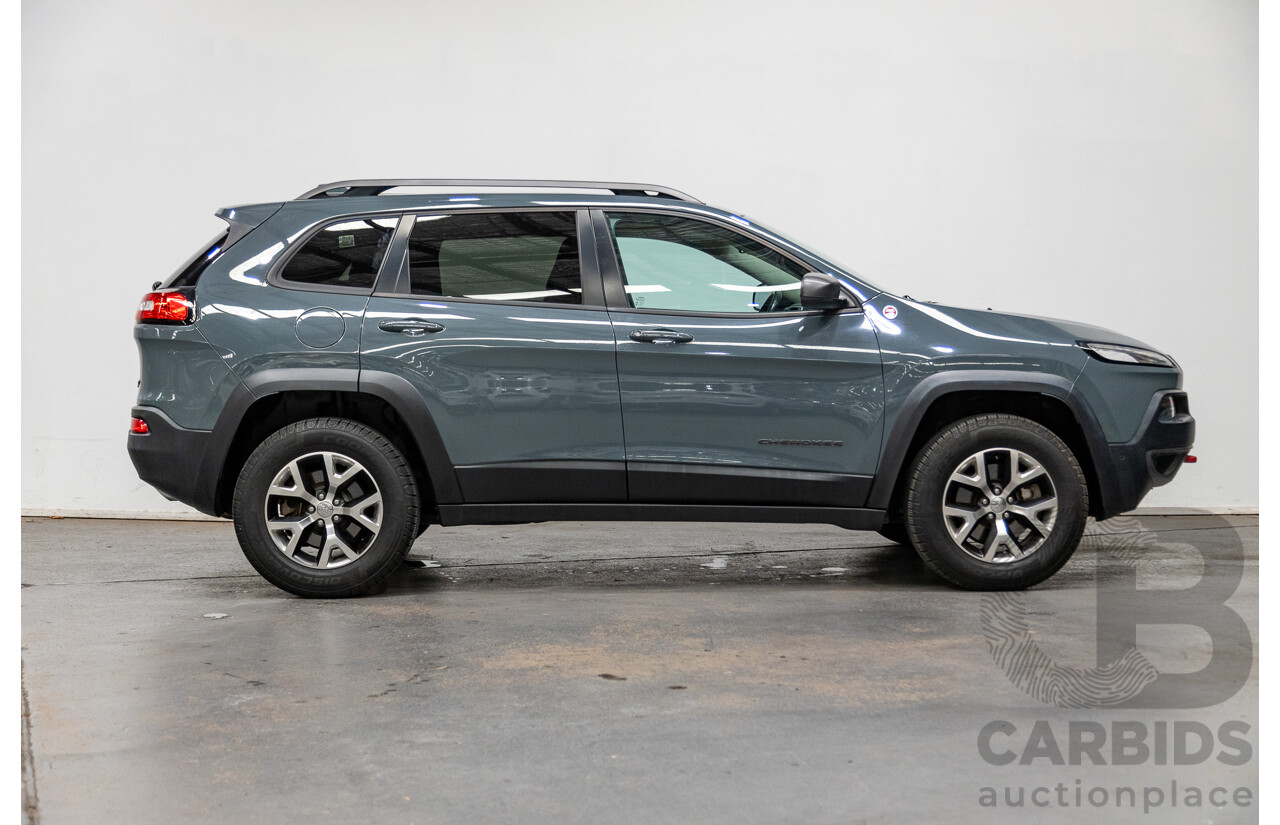 5/2015 Jeep Cherokee Trailhawk (4x4) KL MY15 4d Wagon Rhino Grey