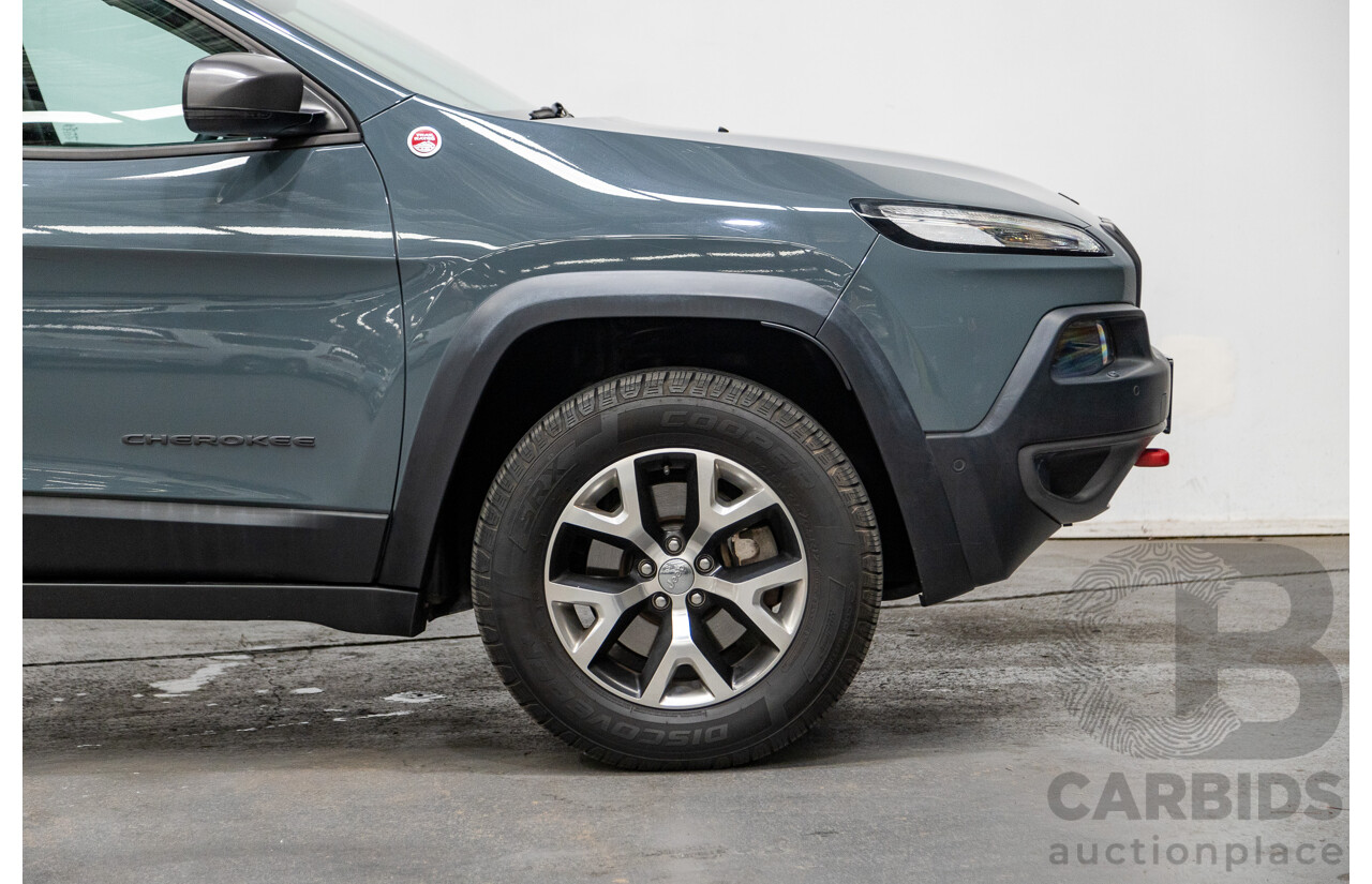 5/2015 Jeep Cherokee Trailhawk (4x4) KL MY15 4d Wagon Rhino Grey