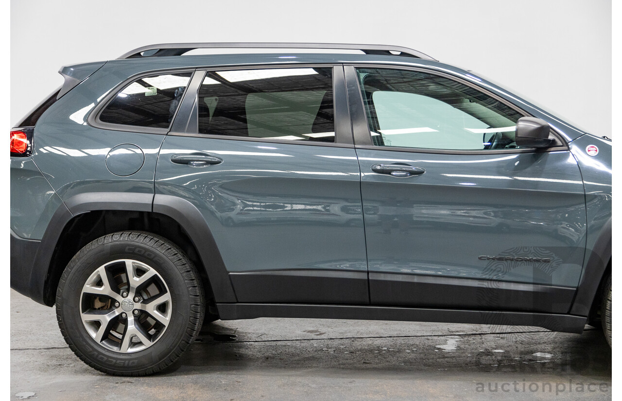 5/2015 Jeep Cherokee Trailhawk (4x4) KL MY15 4d Wagon Rhino Grey
