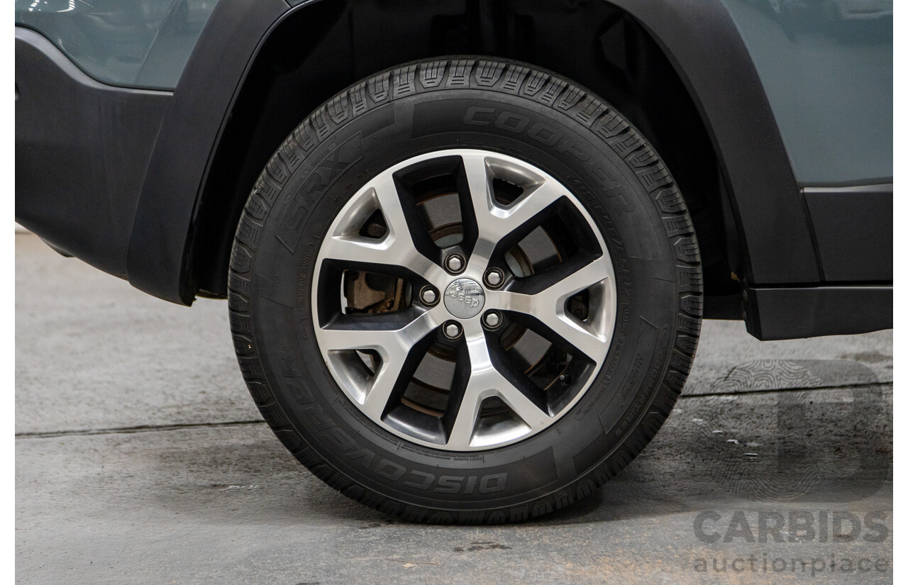 5/2015 Jeep Cherokee Trailhawk (4x4) KL MY15 4d Wagon Rhino Grey