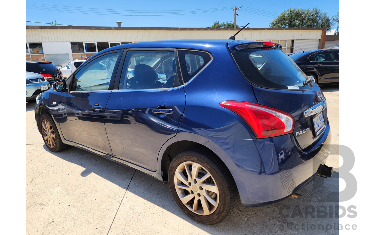 9/2013 Nissan Pulsar ST C12 5d Hatchback Blue 1.8L