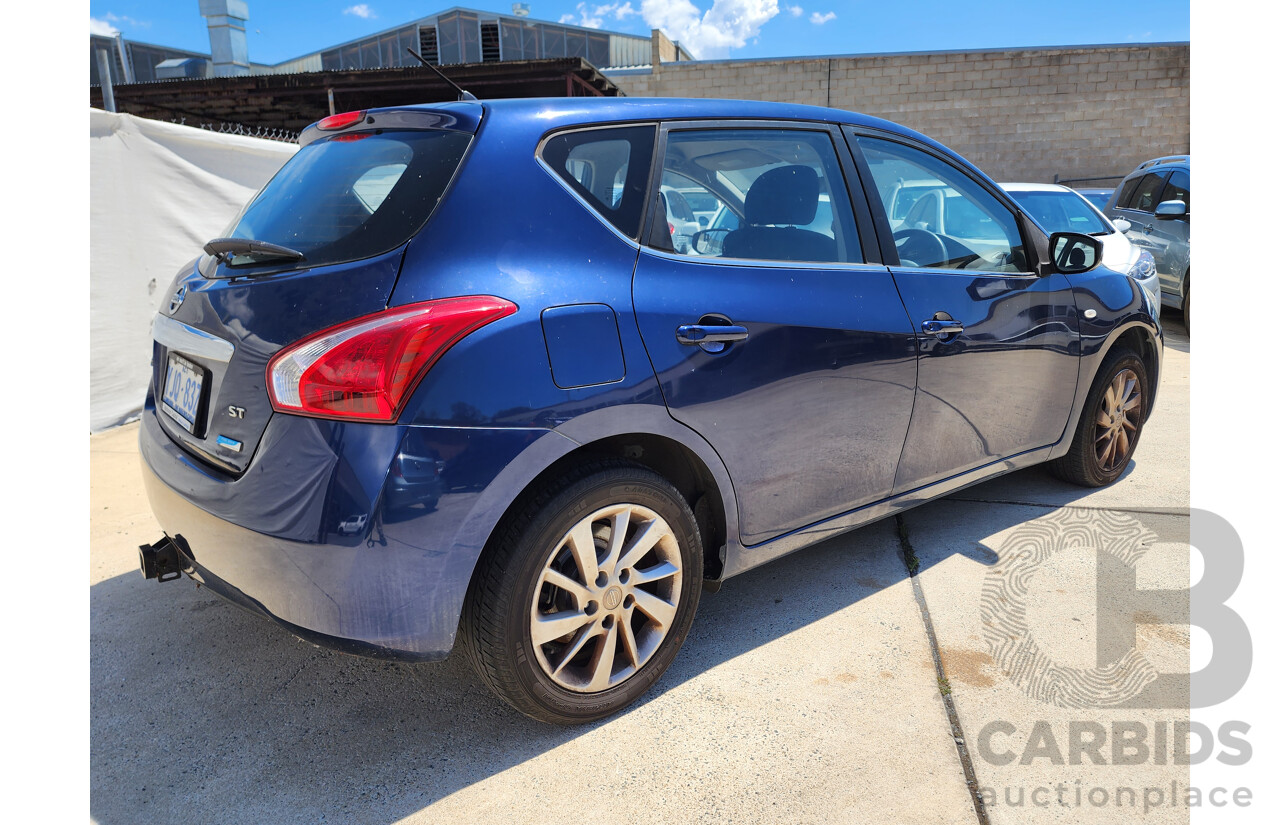 9/2013 Nissan Pulsar ST C12 5d Hatchback Blue 1.8L